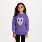 Kids Sweater & Legging Set | Purple Kitty Sunglasses