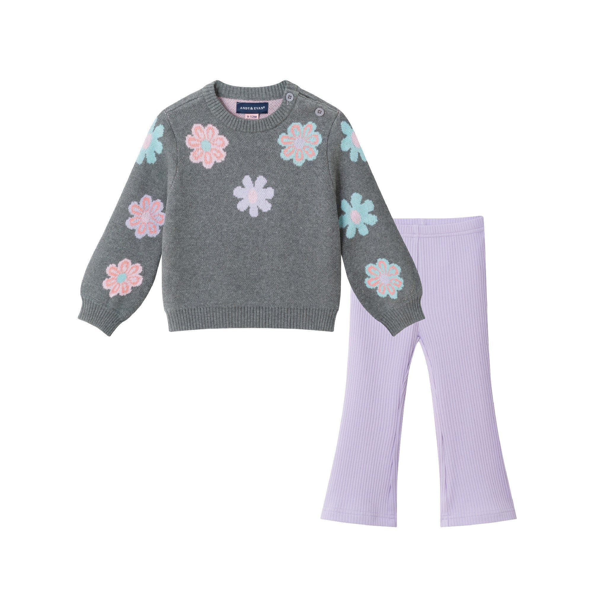 Infant Sweater & Legging Set | Groovy Blossoms