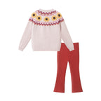Kids Sweater & Flare Legging Set | Sunflowers