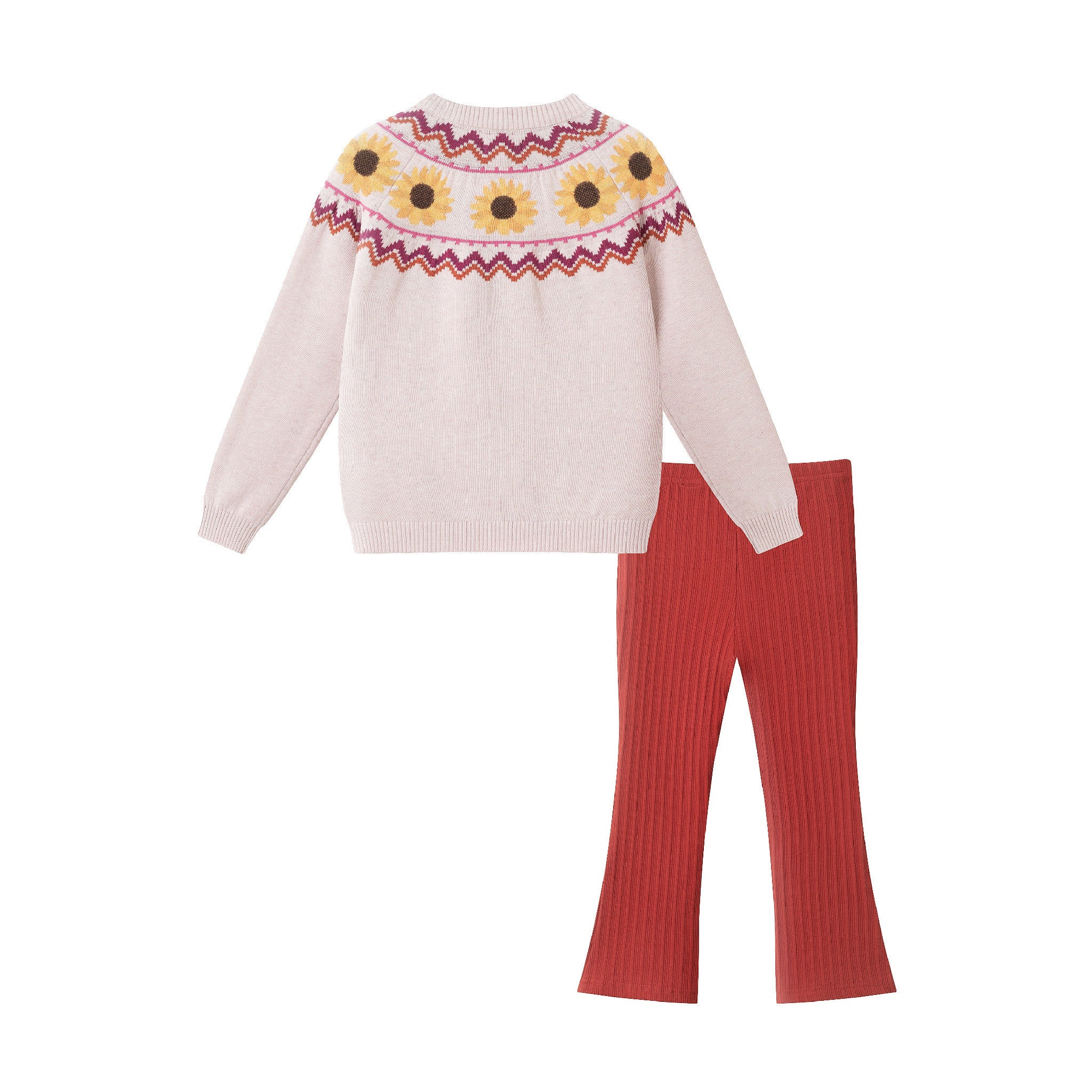 Kids Sweater & Flare Legging Set | Sunflowers