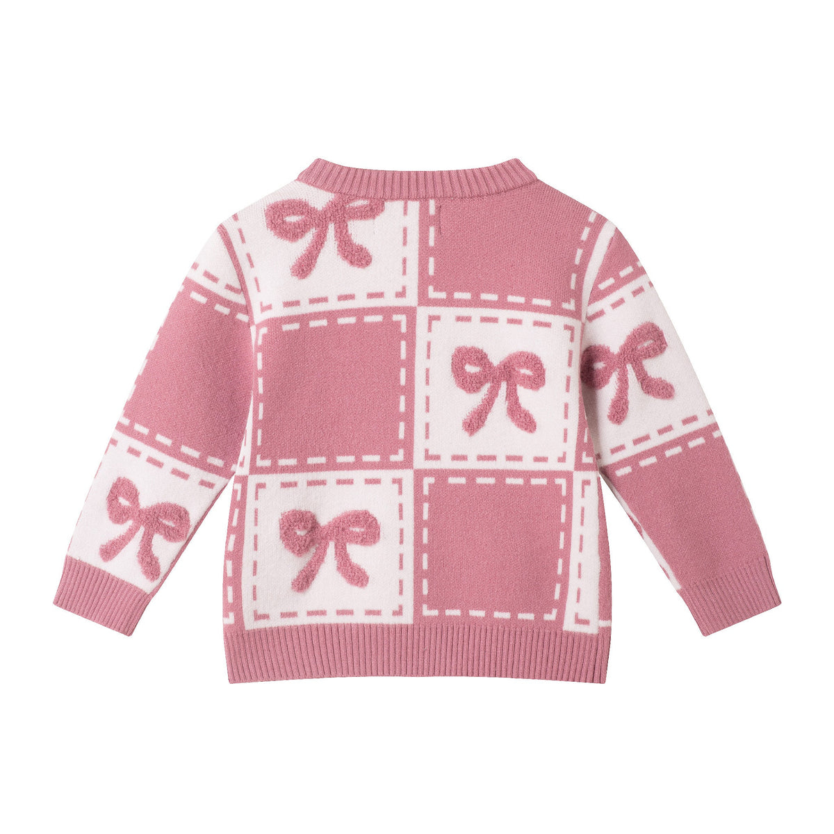 Infant Chenille Sweater Set with Headband | Pink Bows
