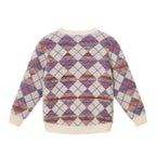 Kids Argyle Sweater & Ribbed Flare Pant Set