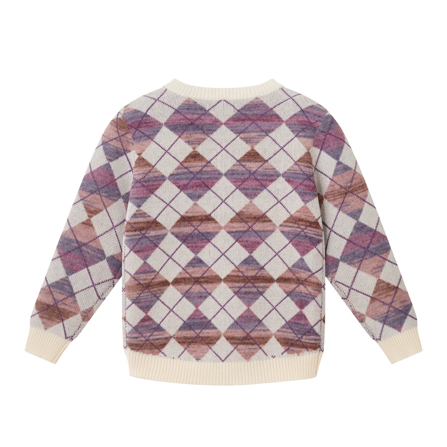 Kids Argyle Sweater & Ribbed Flare Pant Set