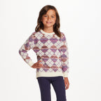 Kids Argyle Sweater & Ribbed Flare Pant Set