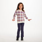 Kids Argyle Sweater & Ribbed Flare Pant Set