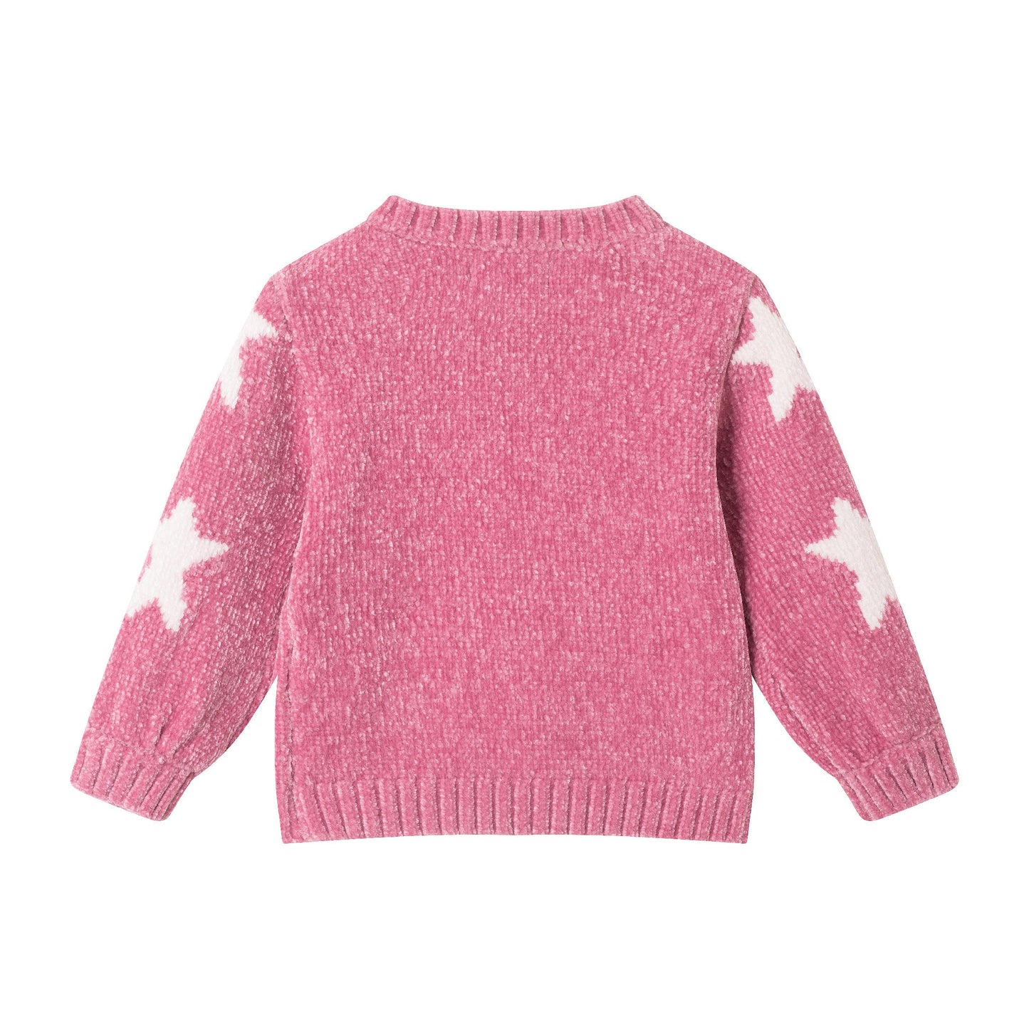 Infant Sweater & Headband Set | Pink Stars