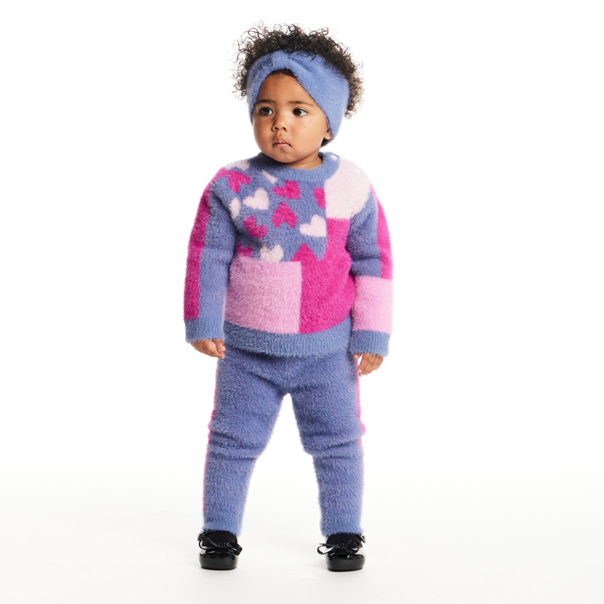 Infant Sweater & Legging Set | Pink Hearts