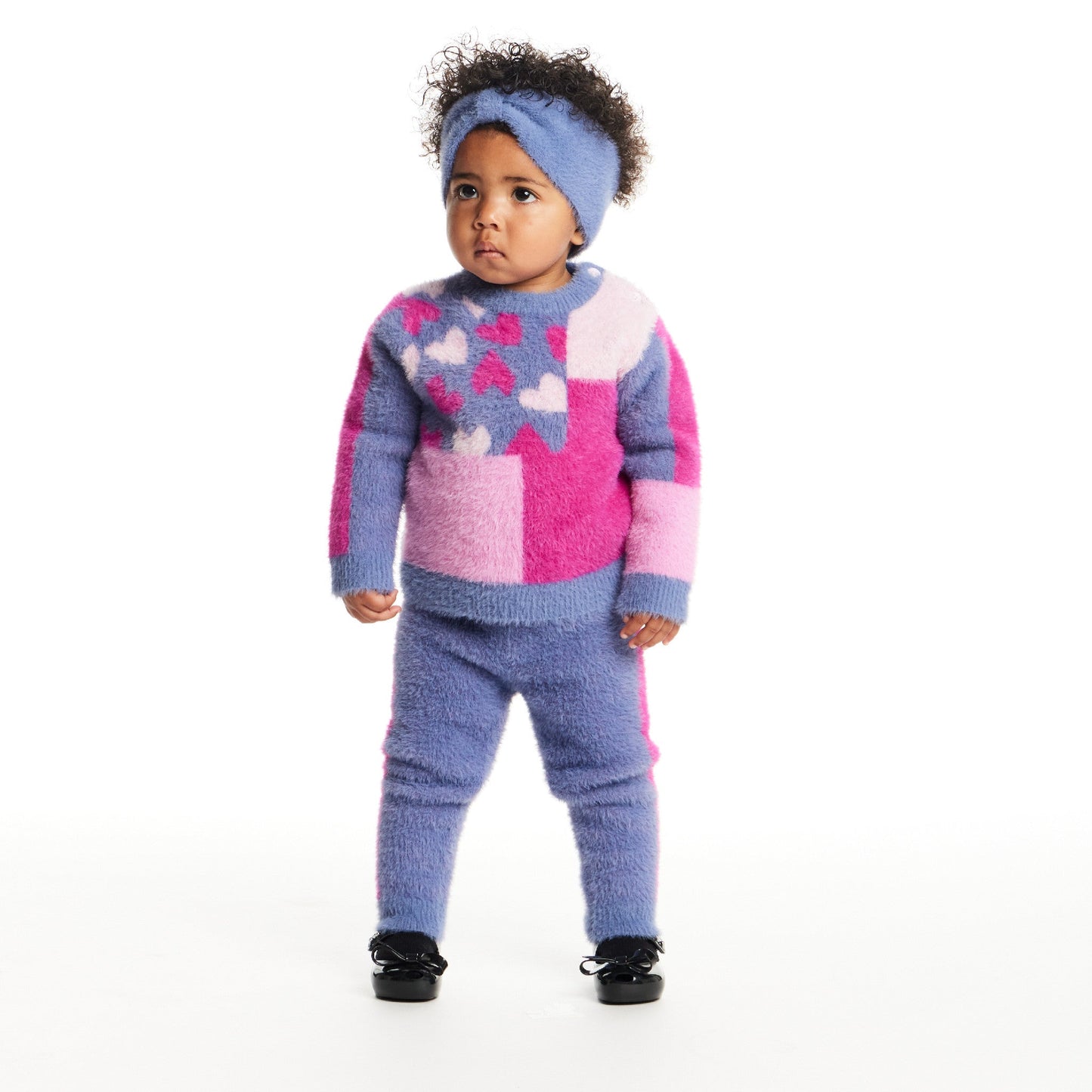 Infant Sweater & Legging Set | Pink Hearts
