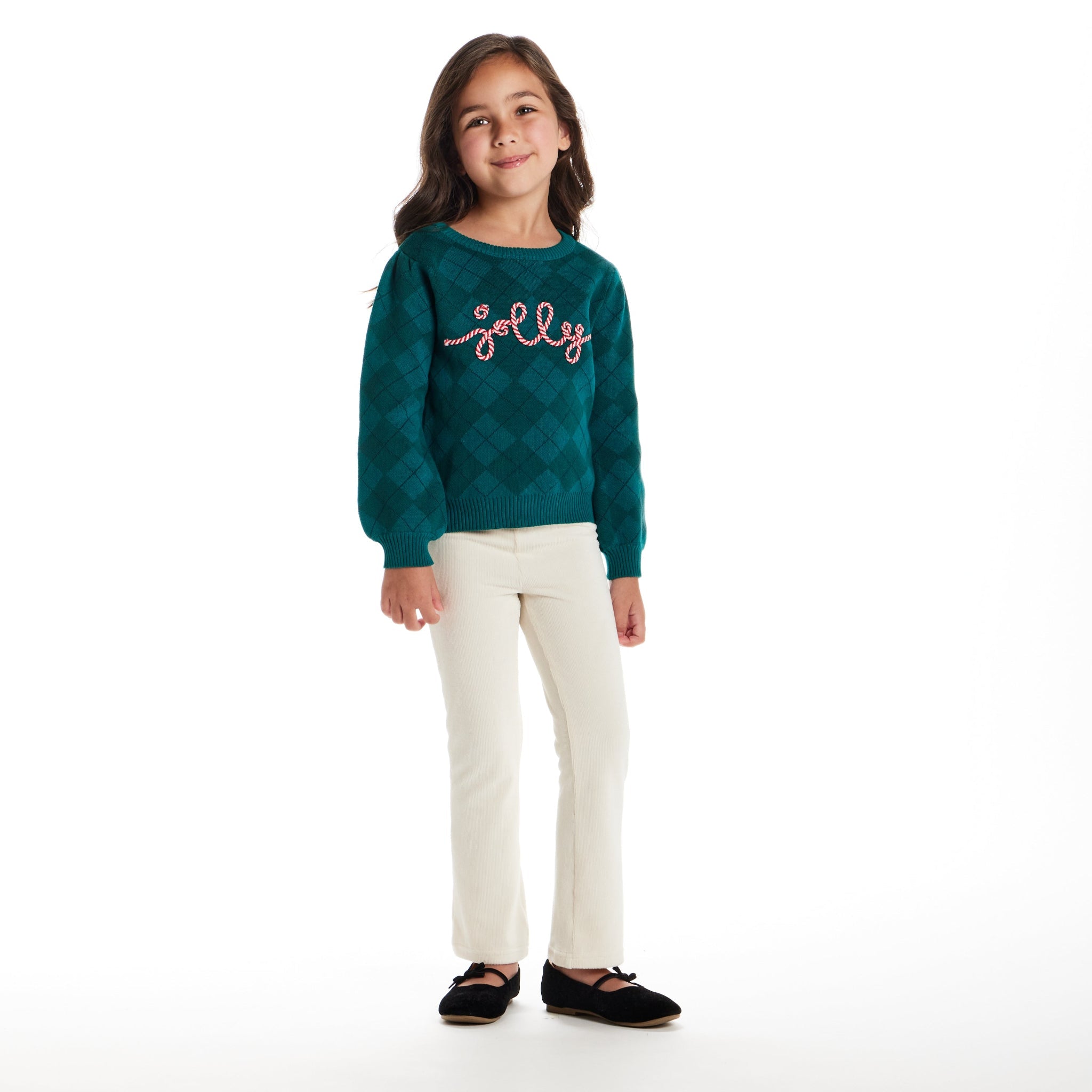 Kids Sweater & Legging | Green Jolly