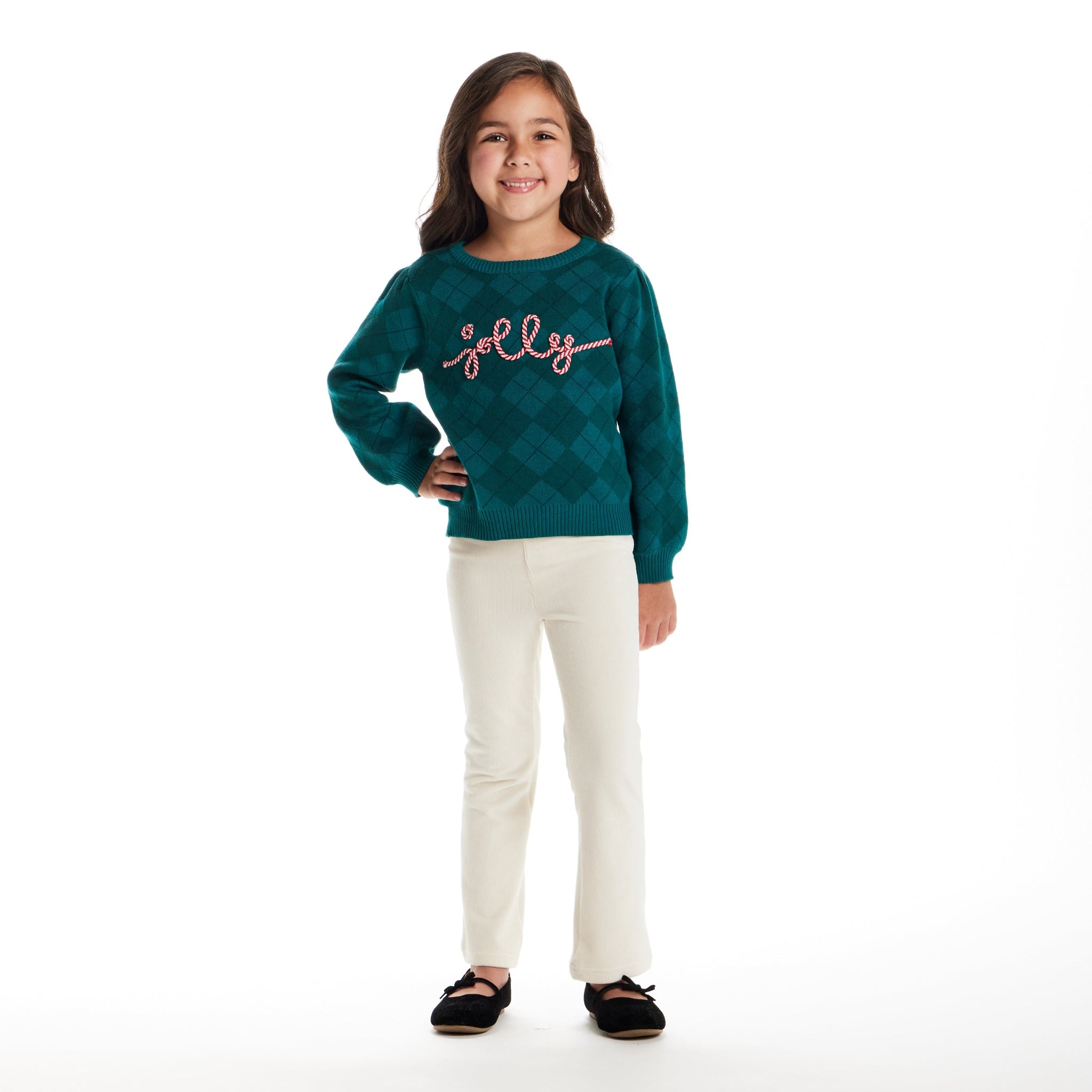 Kids Sweater & Legging | Green Jolly
