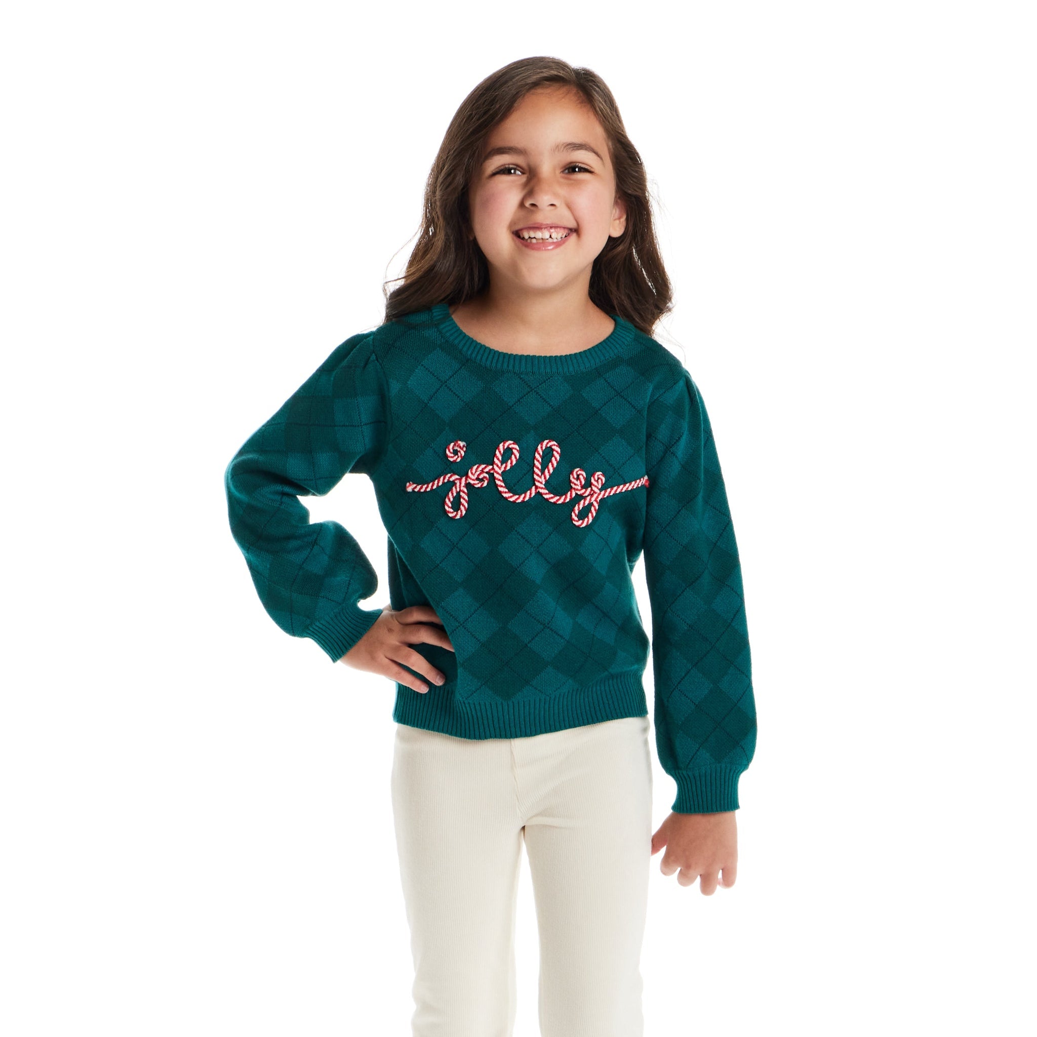 Kids Sweater & Legging | Green Jolly