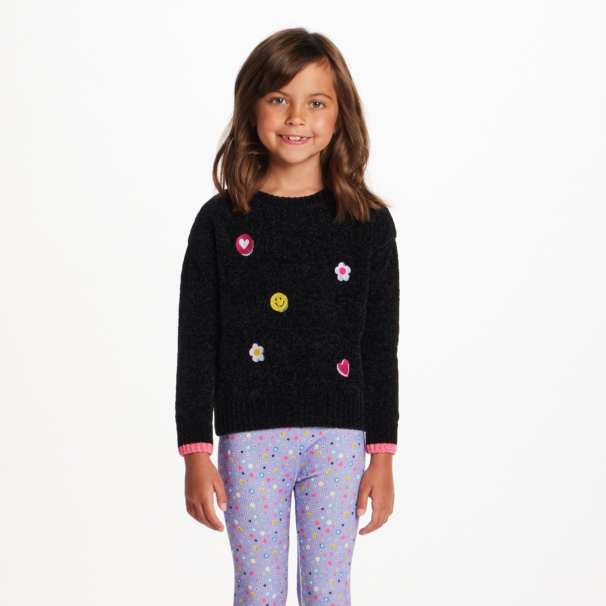 Kids Chenille Sweater & Legging Set | Smiles & Flowers