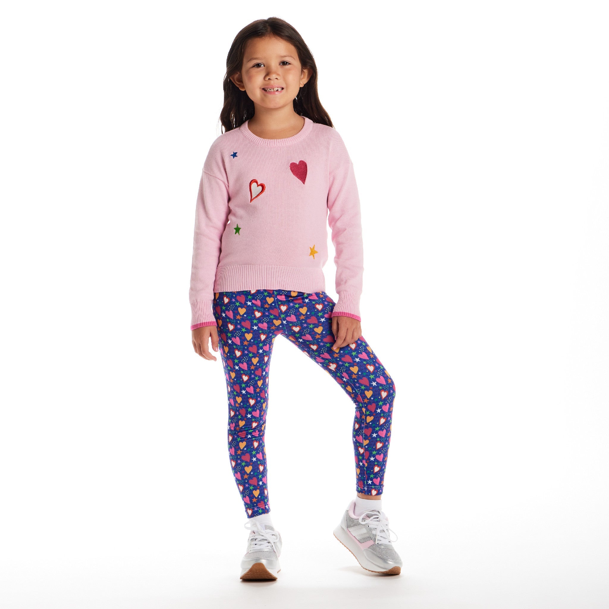 Kids Chenille Sweater & Legging Set | Hearts & Stars