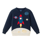 Kids Graphic Sweater | Rocket Ship