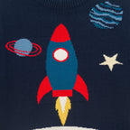 Kids Graphic Sweater | Rocket Ship