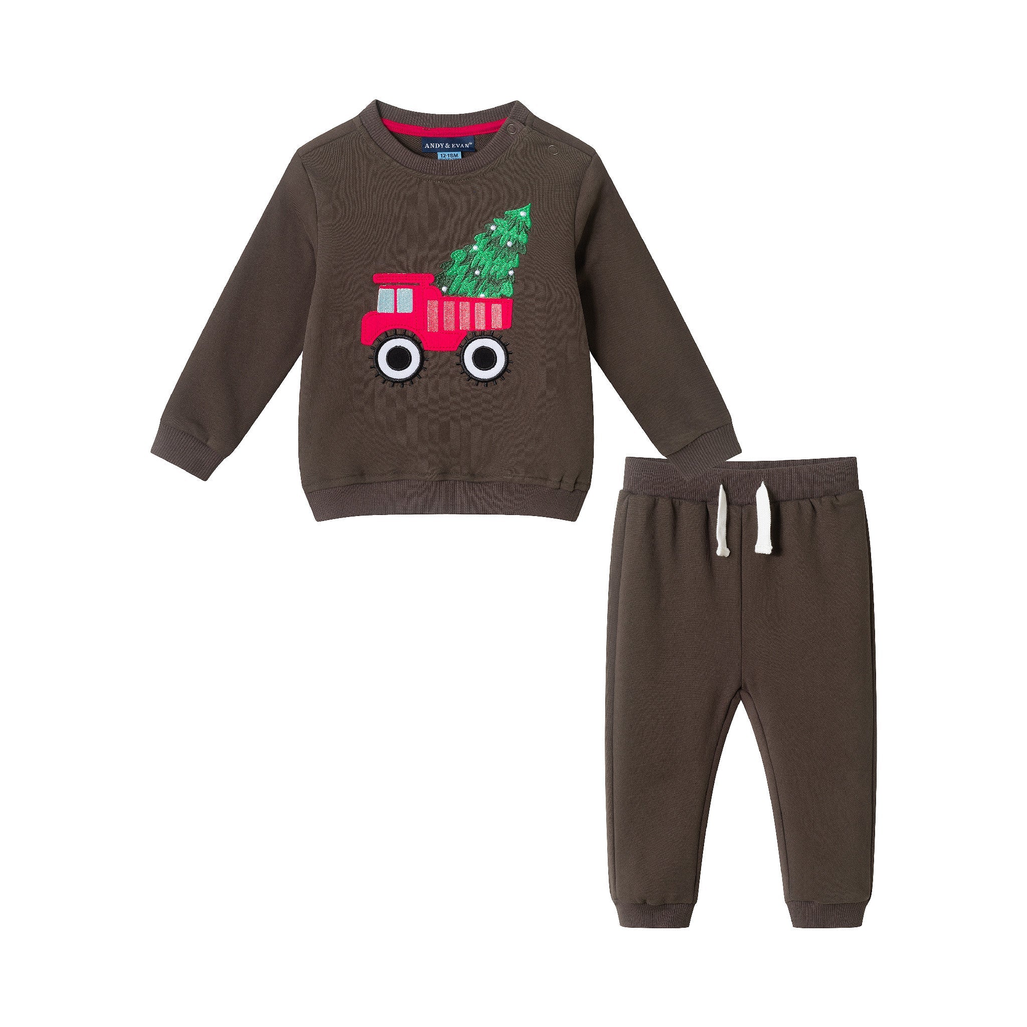Infant Sweatshirt Set | Holiday Truck