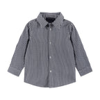 Infant Buttondown Suspenders Set | Navy Gingham