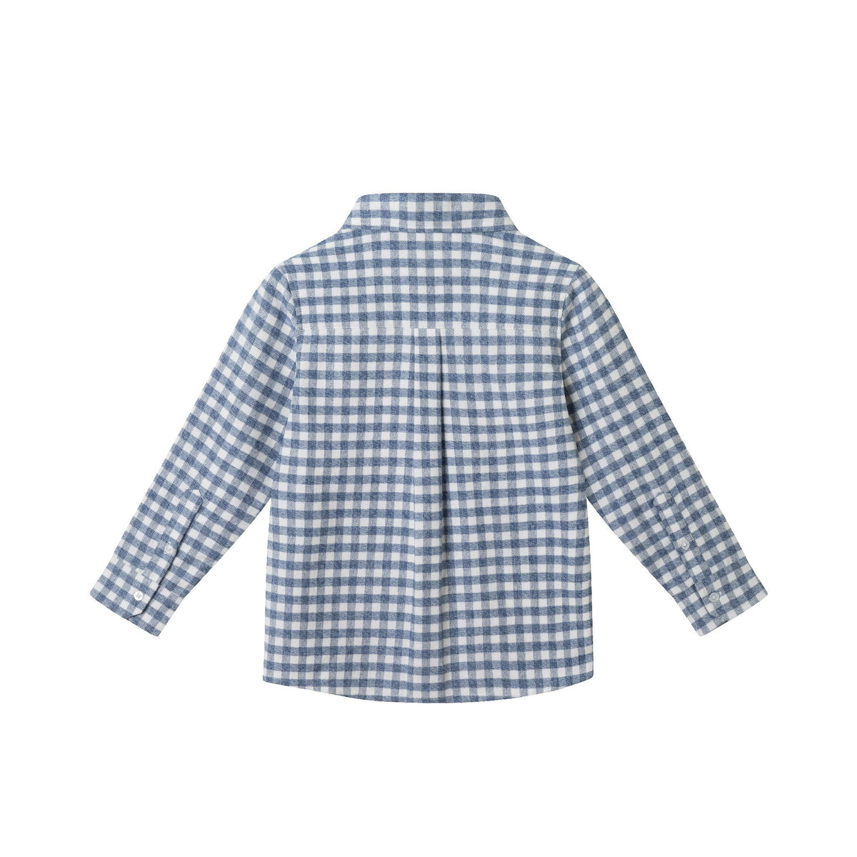 Kids Buttondown & Knit Denim Jogger Set | Grey Gingham