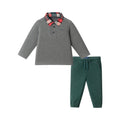 Infant Polo & Jogger Set | Grey