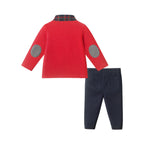 Infant Polo Shirt & Jogger Set | Red