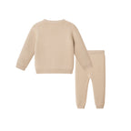 Infant Baby Sweater Set | Beige Dino