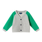 Infant Buttondown & Twill Pant Set | Grey Cardigan