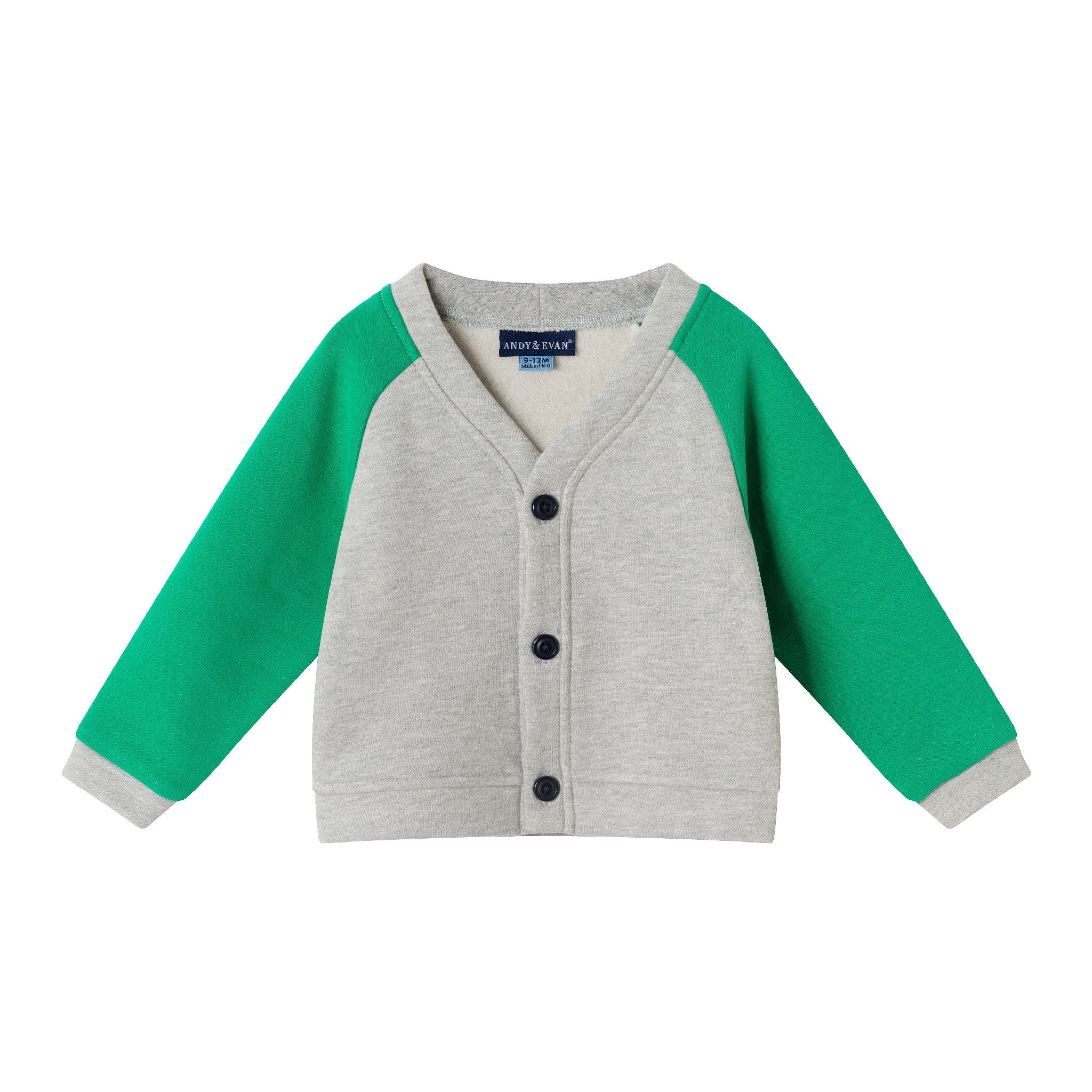 Infant Buttondown & Twill Pant Set | Grey Cardigan