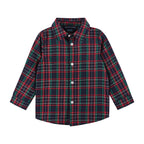 Infant Vest Set | Navy Plaid