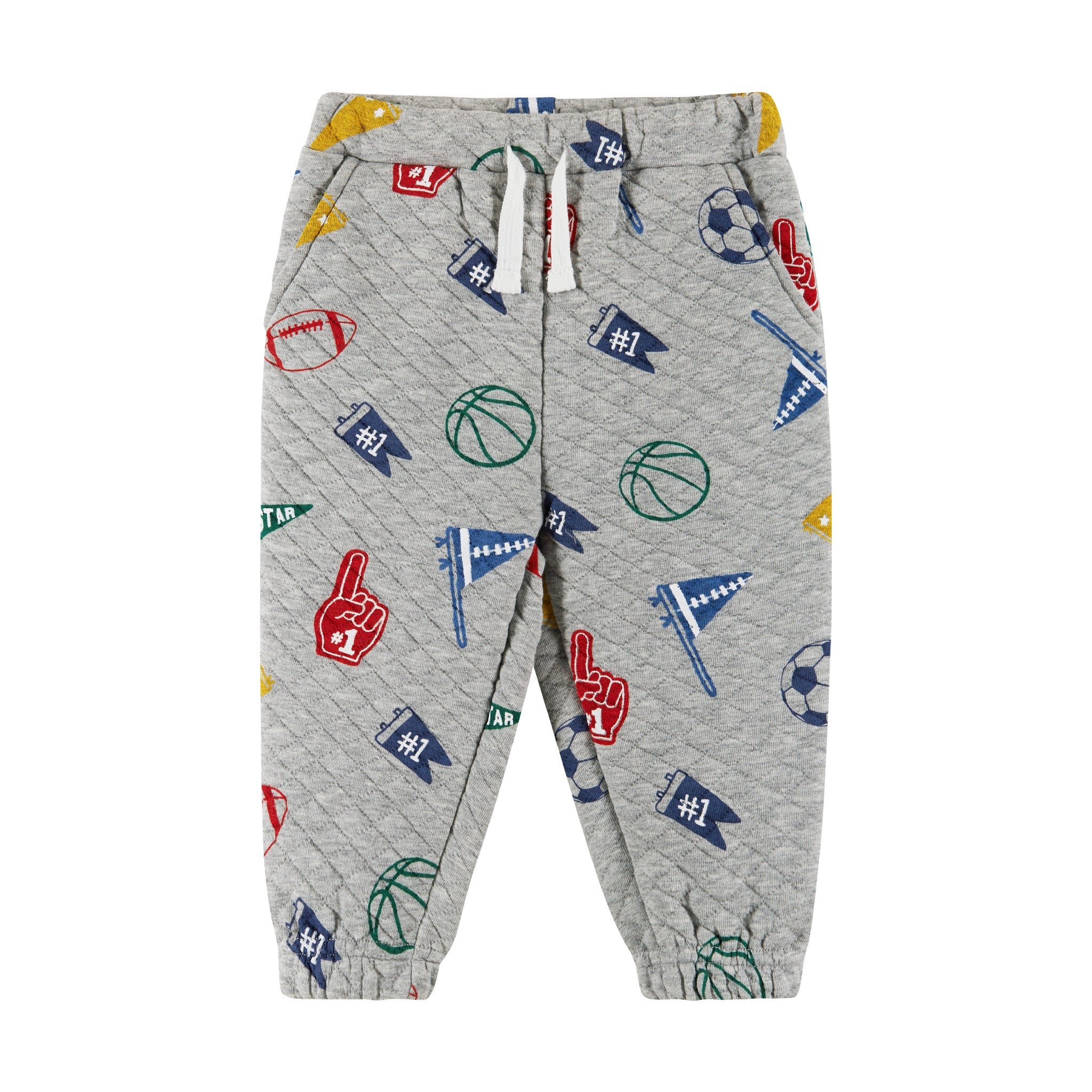 Infant Hooded Lounge Set | Grey Varsity