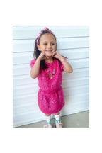 Girls Pink Sparkle Tinsel Set