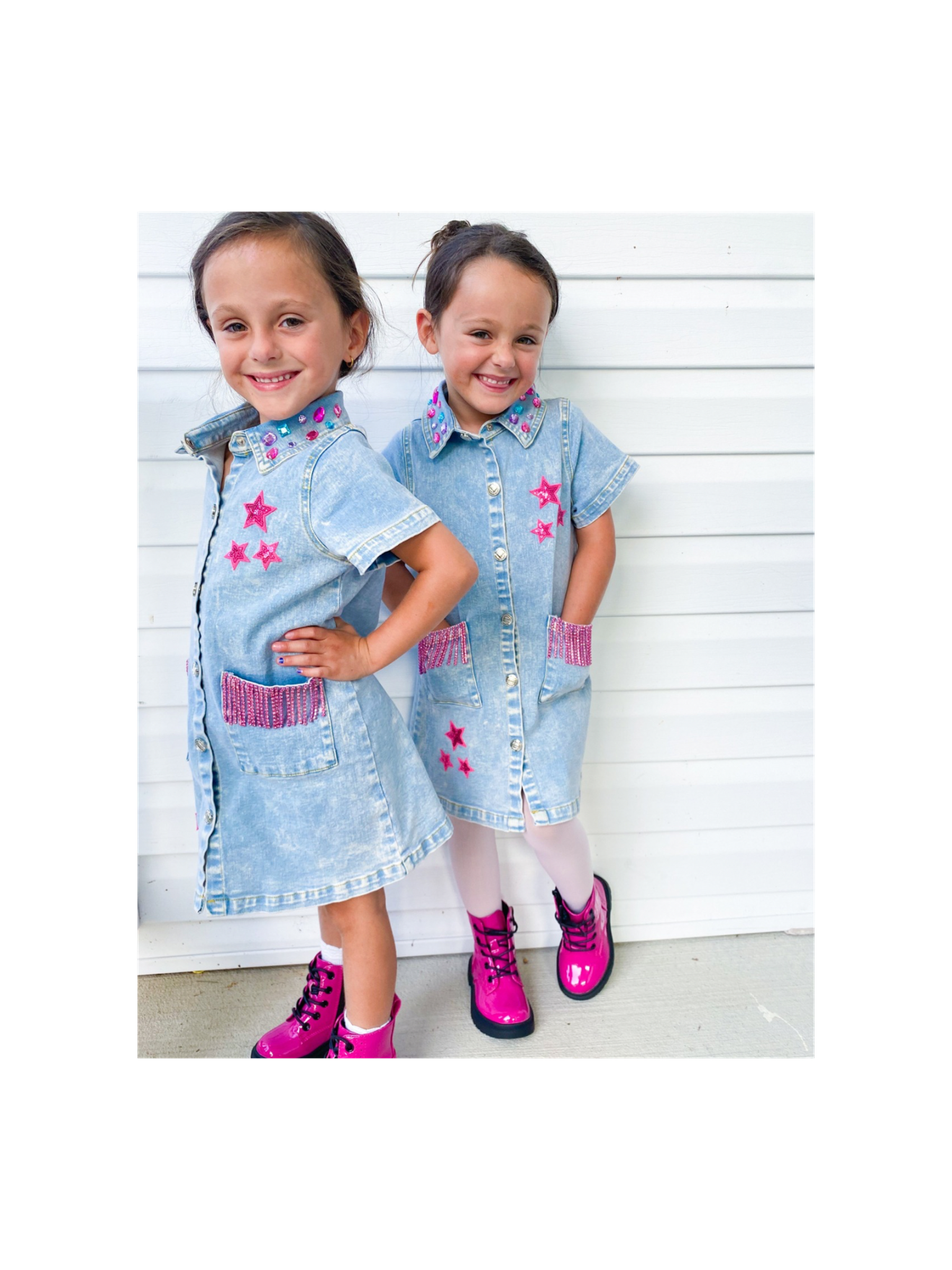 Girls Dolly Denim Dress