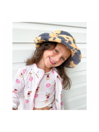 Toddler Sherpa Flower Bucket Hat