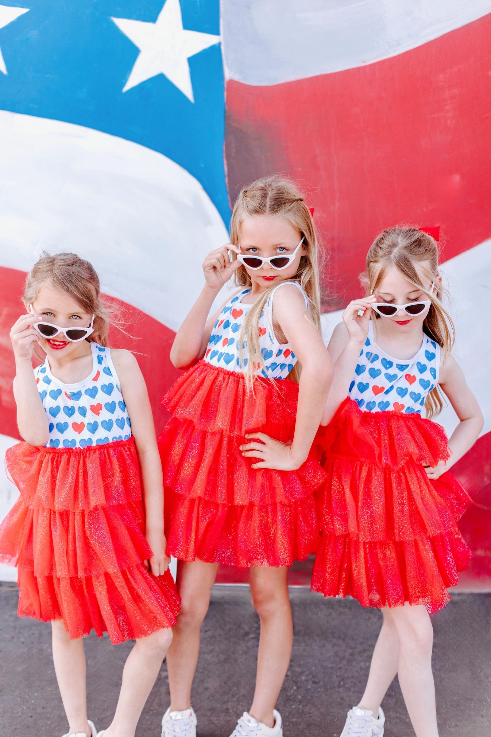 Sparkly 4th of July Tulle Dress