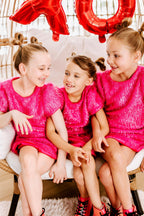 Girls Pink Sparkle Tinsel Set