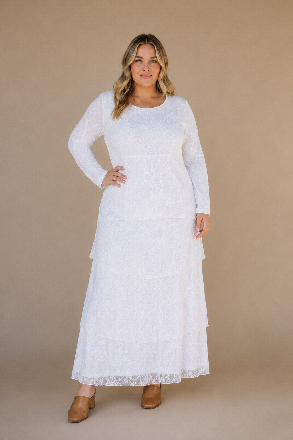 Brielle LDS Temple Dress