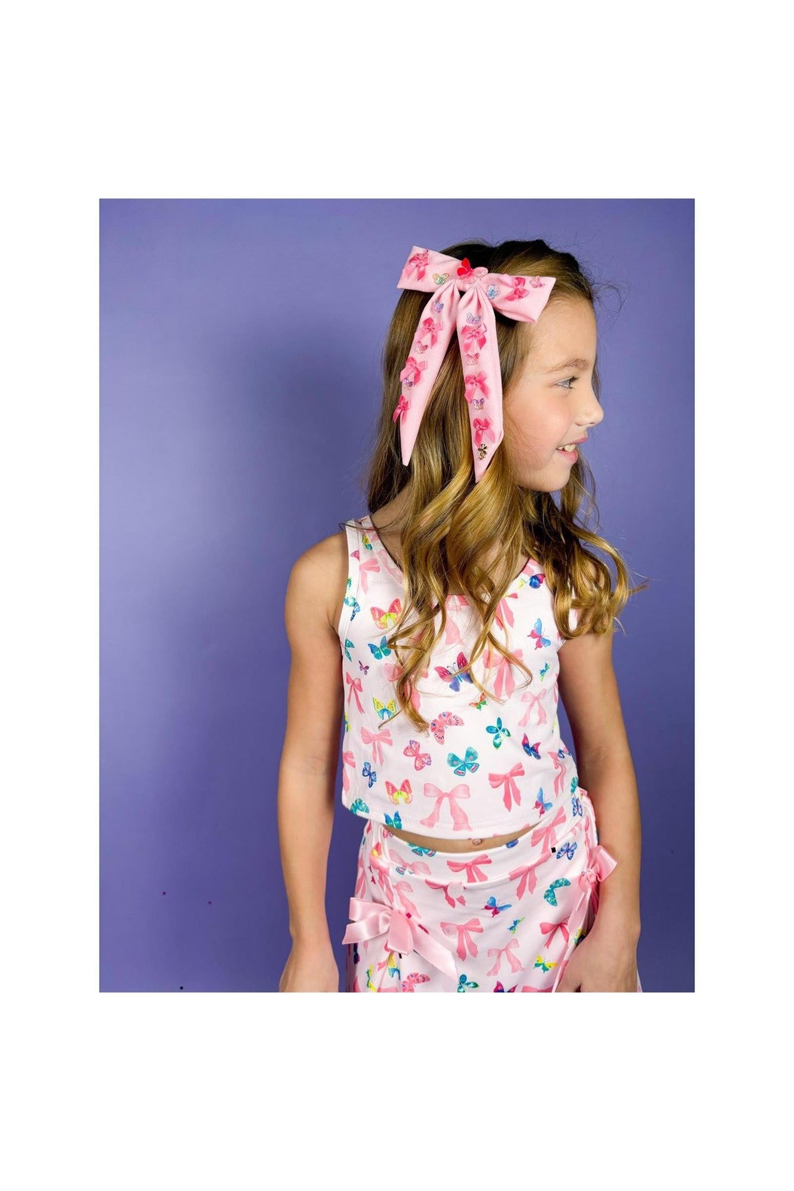 Girls Two-Piece Athletic Tank and Skort Set