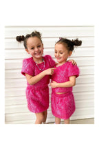 Girls Pink Sparkle Tinsel Set