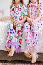 Girls Bamboo Feather PJs