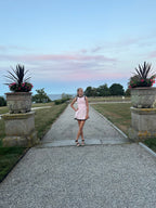 AA Pink Sweater Knit Dress