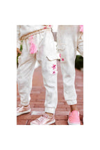 Girls Marble Dye Flower Jogger Set