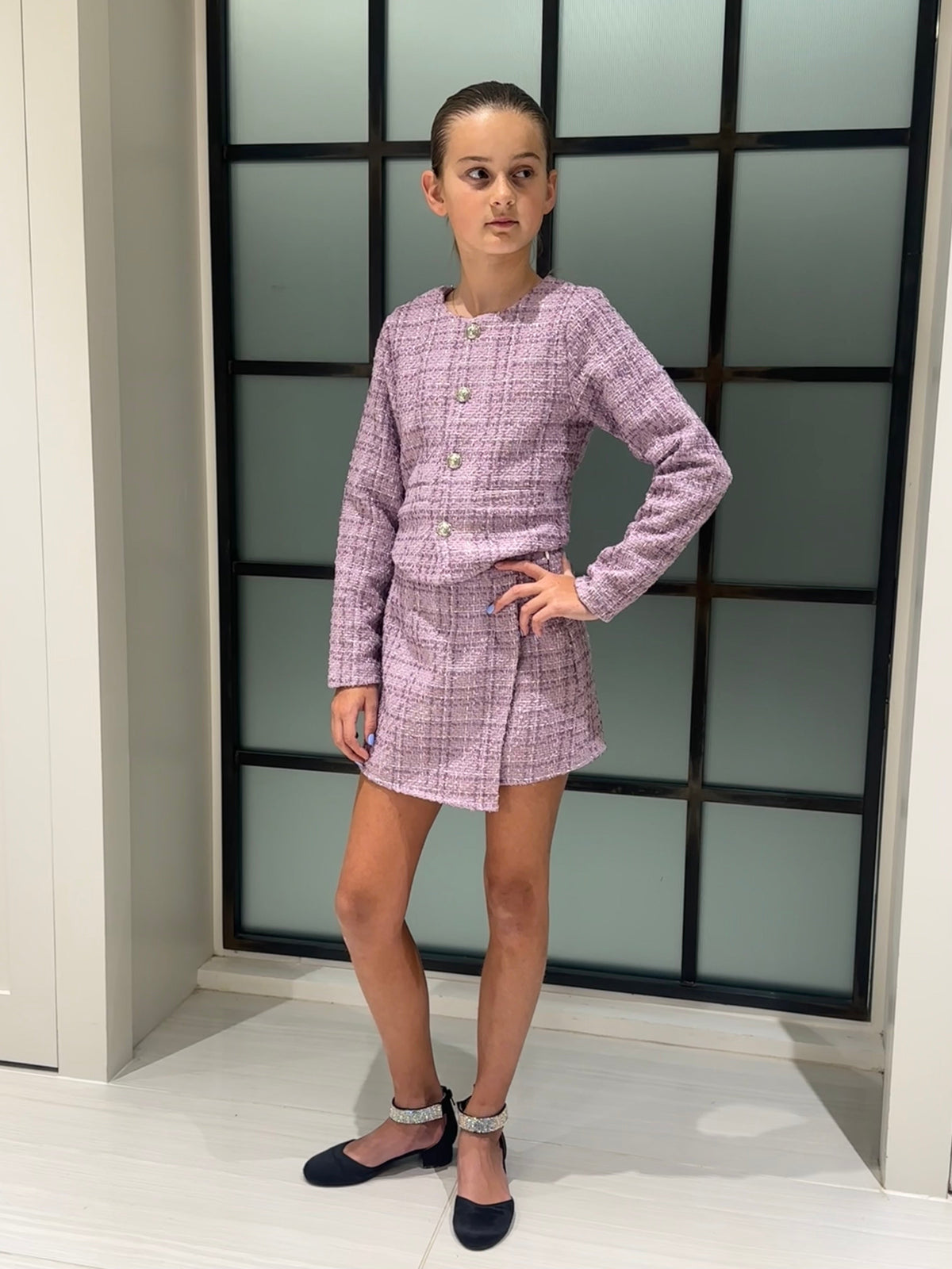 Lavender Tweed Jacket
