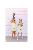 Girls Tie Dye Patched Fruit Dress