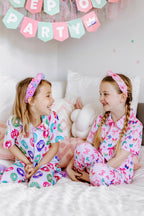 Girls Bamboo Feather PJs