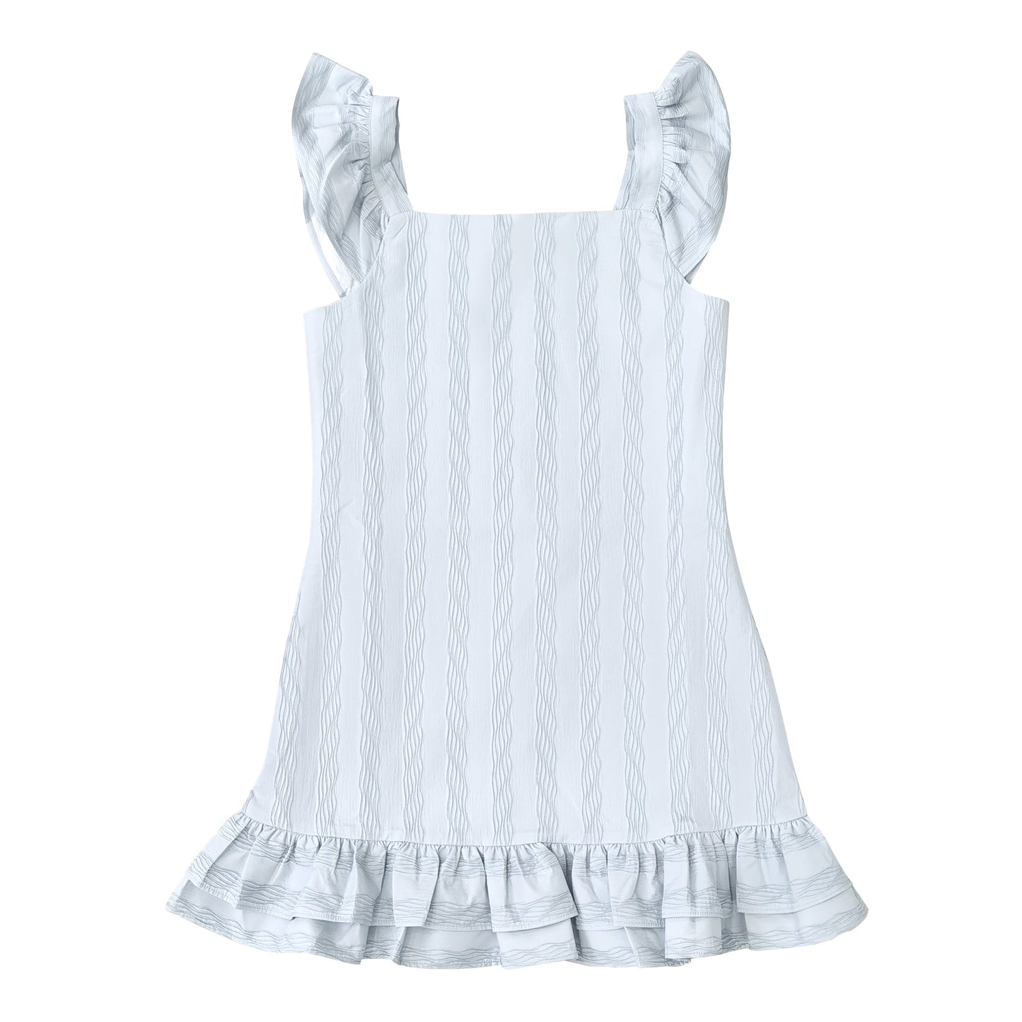Light Blue Ruffle Dress