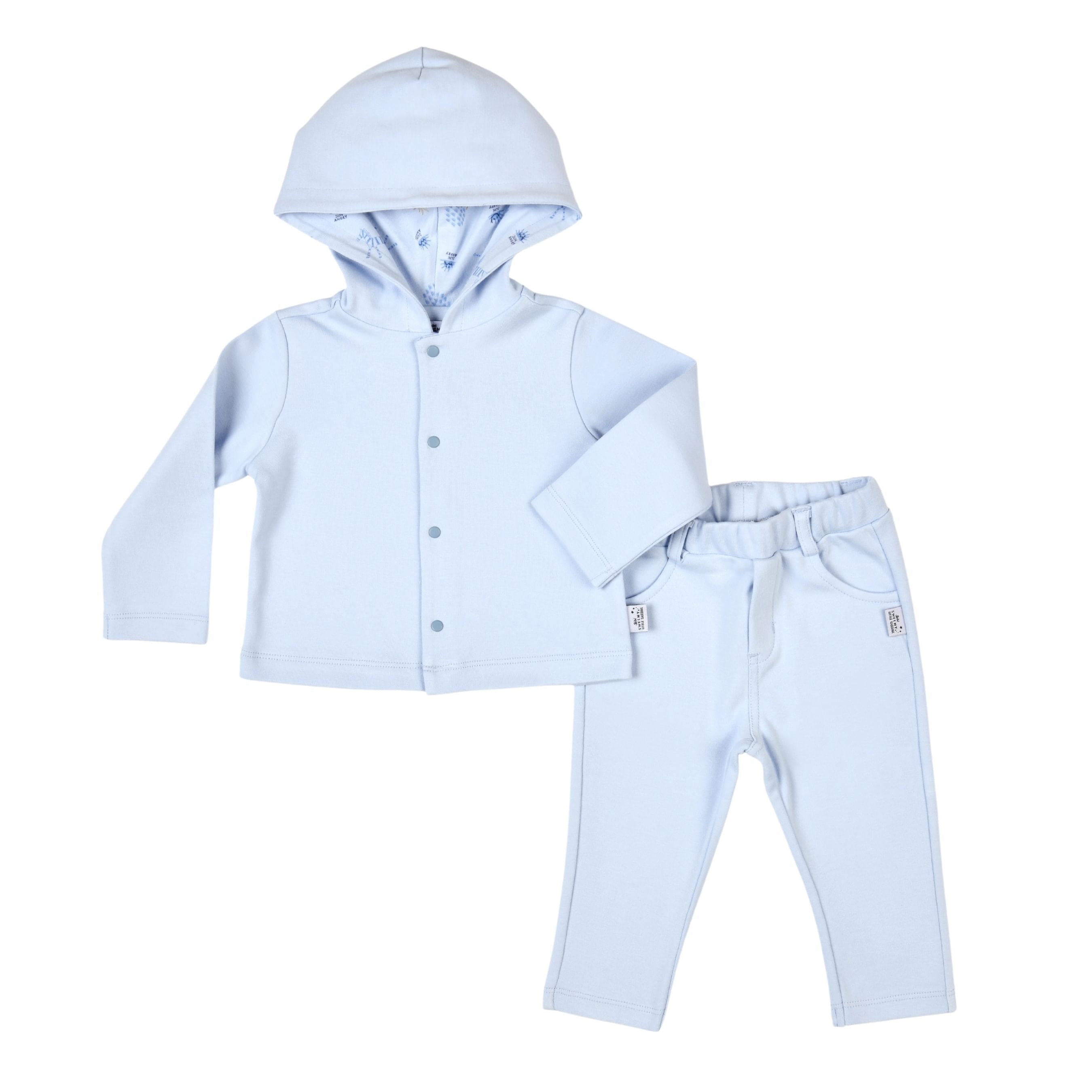 Blue cotton Tracksuit Set