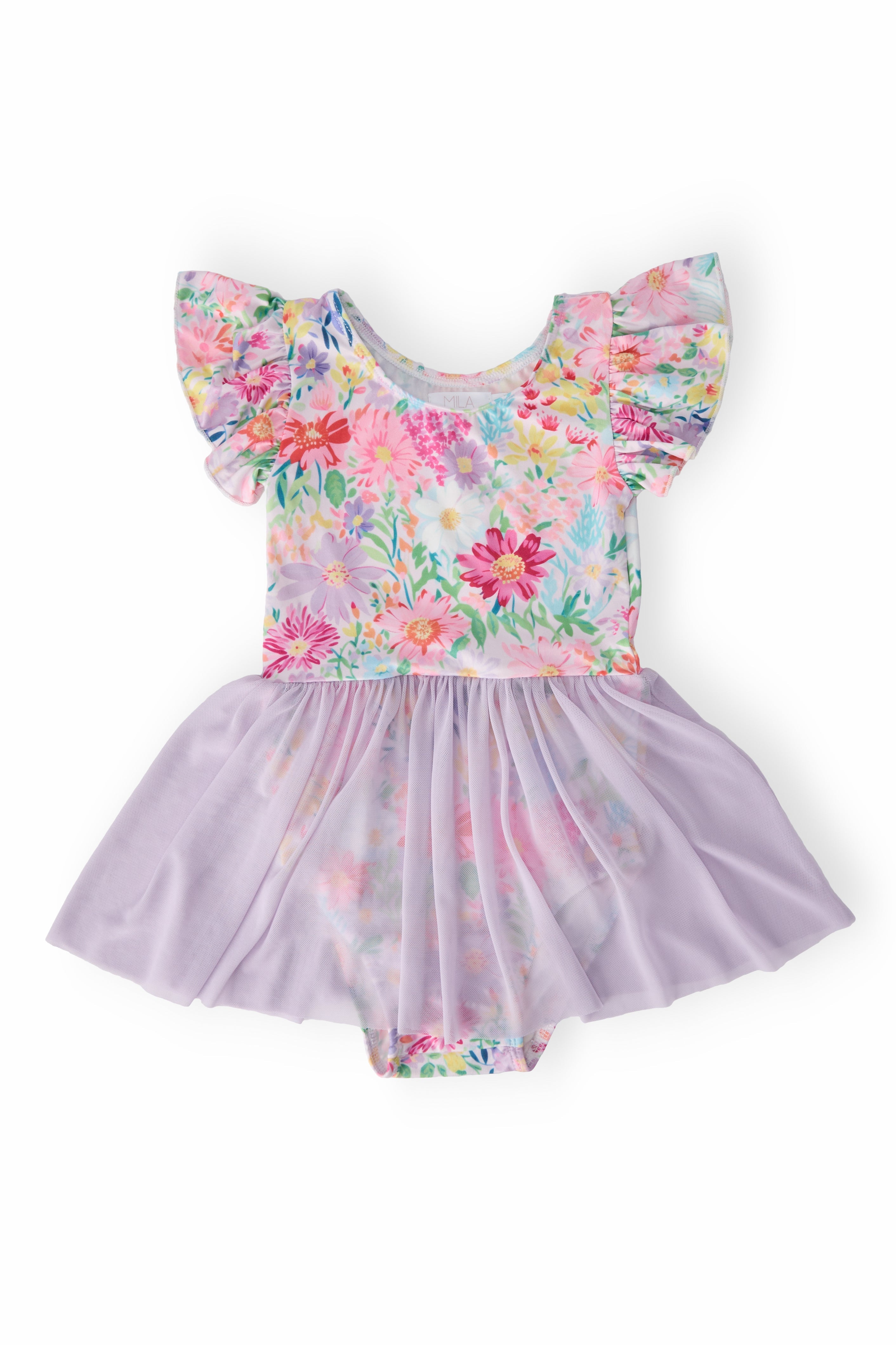 Field of Flowers Short Sleeve Twirl Leotard
