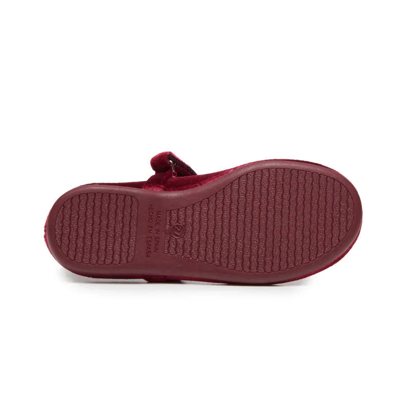 Cassie Burgundy Mary Jane Shoes
