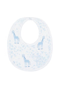 Blue Giraffe Print Bib