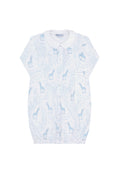 Blue Giraffe Print Converter Gown