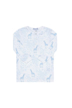 Blue Giraffe Print Pima Cotton Pajama